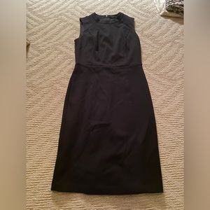 Loft Black Fitted Dress 0P